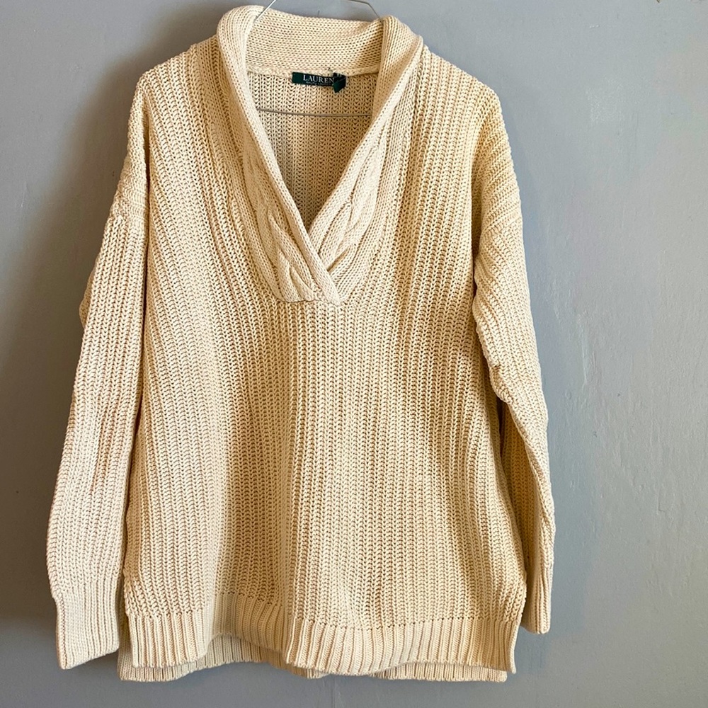 Lauren Ralph Lauren Cream Knitted Sweater